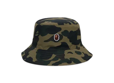 A BATHING APE 1St Camo One Point Reversible Hat "Green"