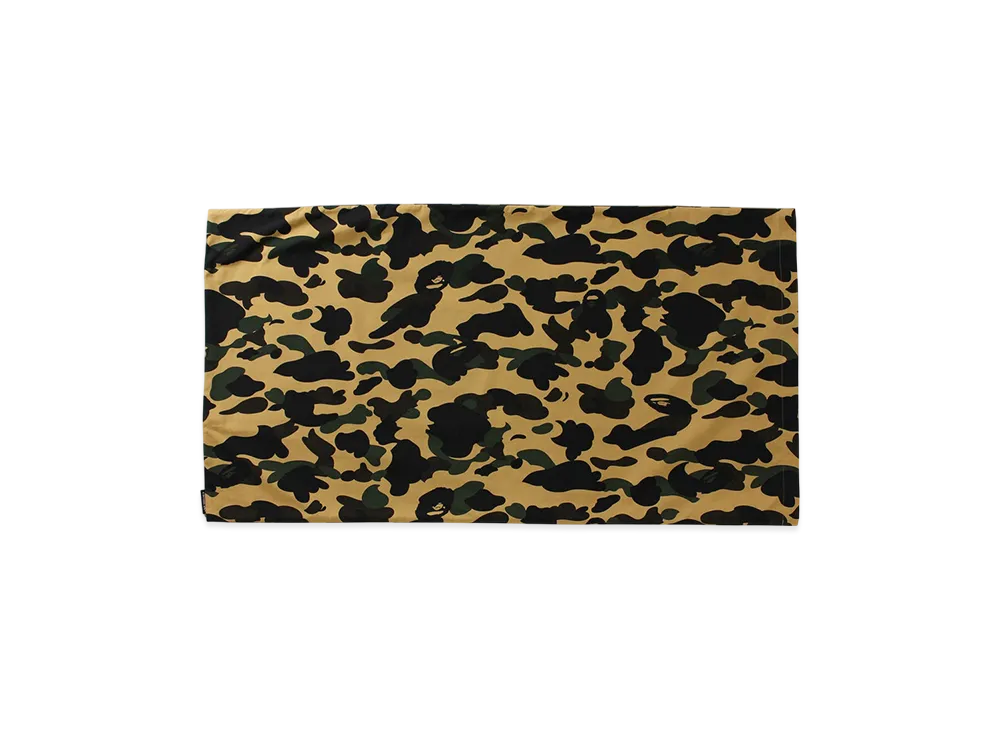 A BATHING APE 1St Camo Pillow Case L "Yellow"