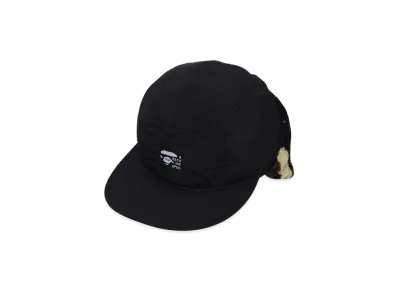 A BATHING APE 1St Camo Puffy Flight Cap "Black"