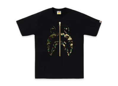 A BATHING APE 1St Camo Separate Shark Tee "Black"