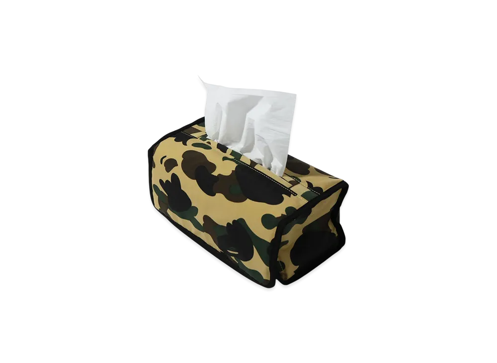 A BATHING APE 1St Camo Tissue Cover "Yellow"