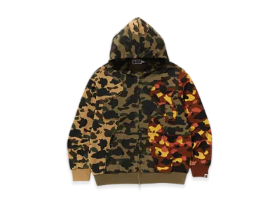 A BATHING APE 1St Camo Upcycled Relaxed Fit Full Zip Hoodie "Multi"