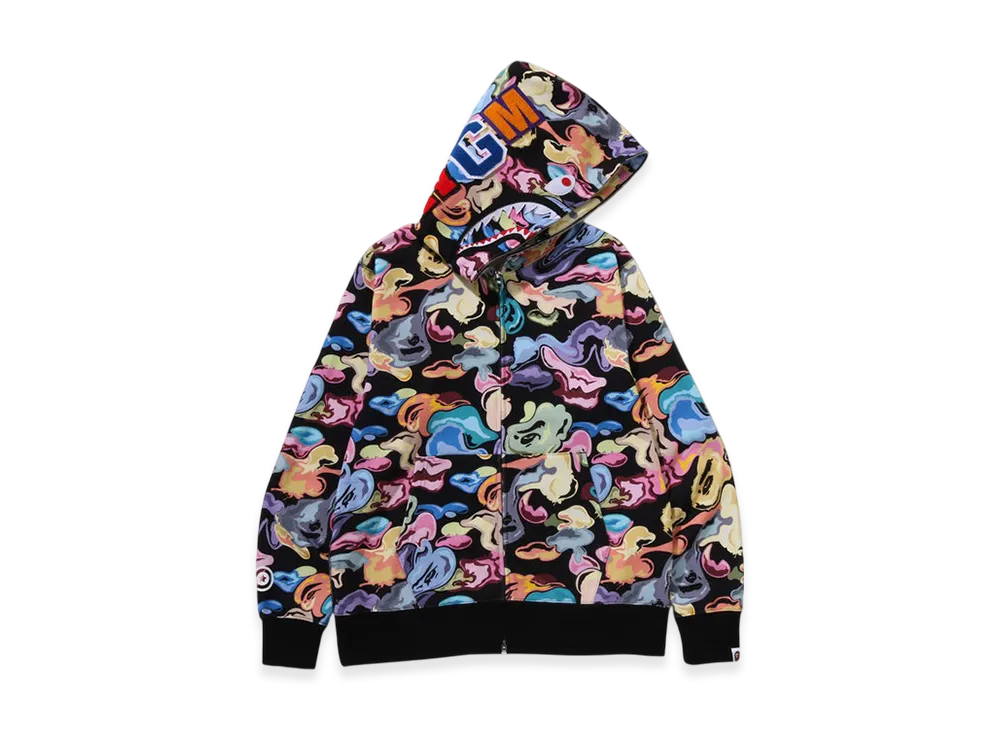A BATHING APE Art Camo Shark Full Zip Hoodie 
