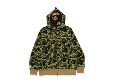 A BATHING APE ABC Camo 2nd Ape Full Zip Hoodie "Green"