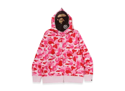 A BATHING APE ABC Camo 2nd Ape Full Zip Hoodie "Pink"