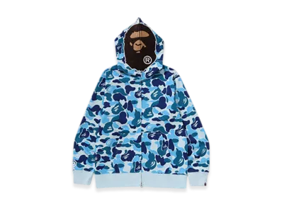 A BATHING APE ABC Camo 2nd Ape Full Zip Hoodie "Blue"