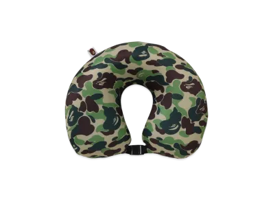 A BATHING APE ABC Camo 2Way Ape Head Neck Pillow Travel "Green"
