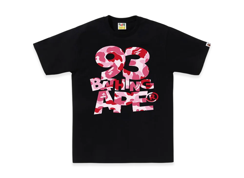A BATHING APE ABC Camo 93 Bathing Ape Tee "Black/Pink"