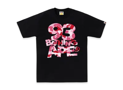 A BATHING APE ABC Camo 93 Bathing Ape Tee "Black/Pink"