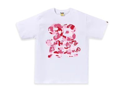 A BATHING APE ABC Camo 93 Bathing Ape Tee "White/Pink"