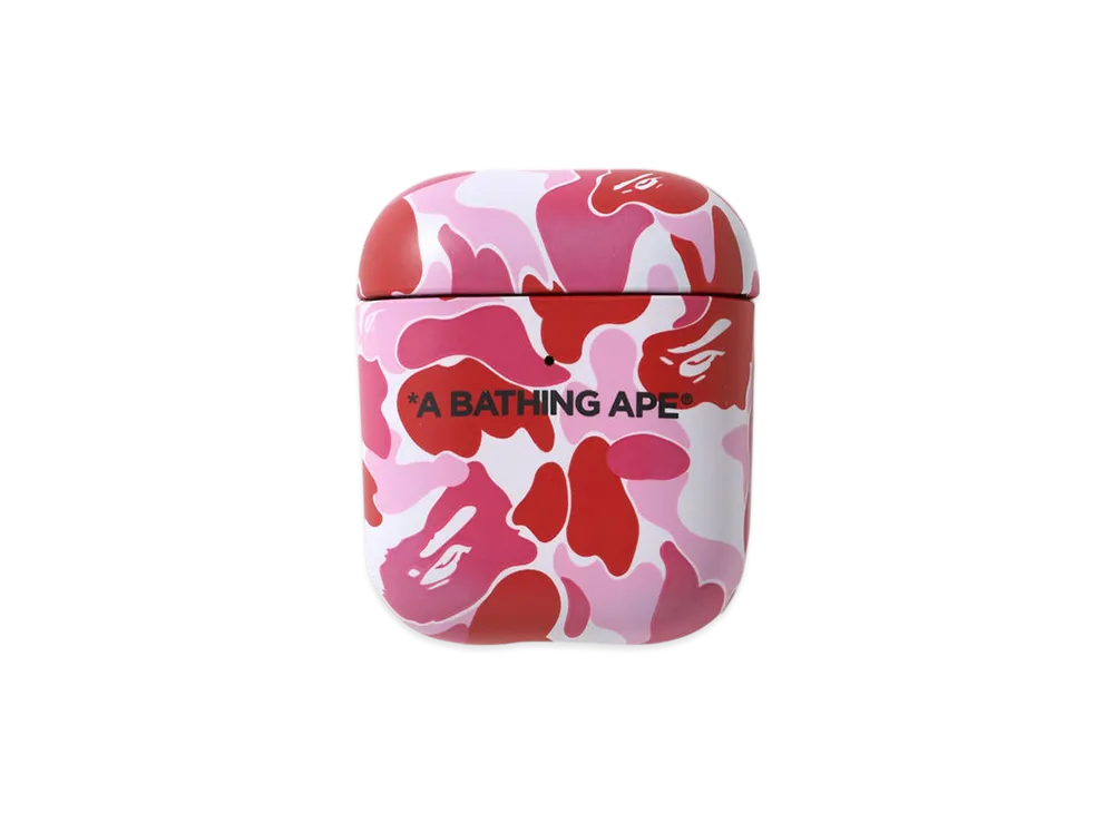 A BATHING APE ABC Camo Airpods Case "Pink"