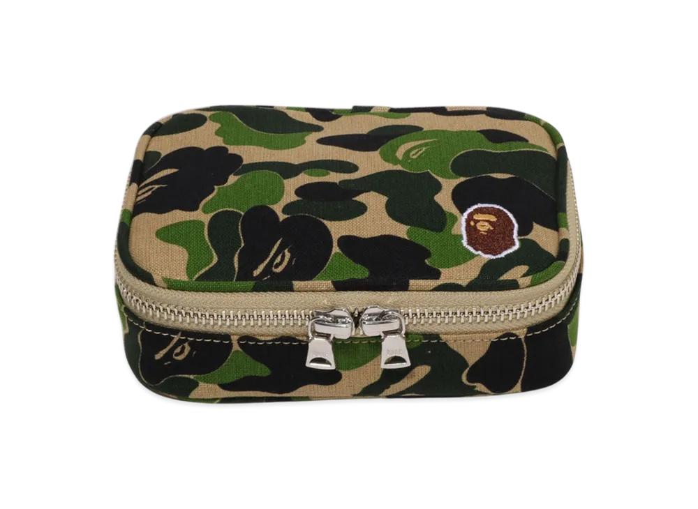A BATHING APE ABC Camo Amenity Pouch Travel "Green"