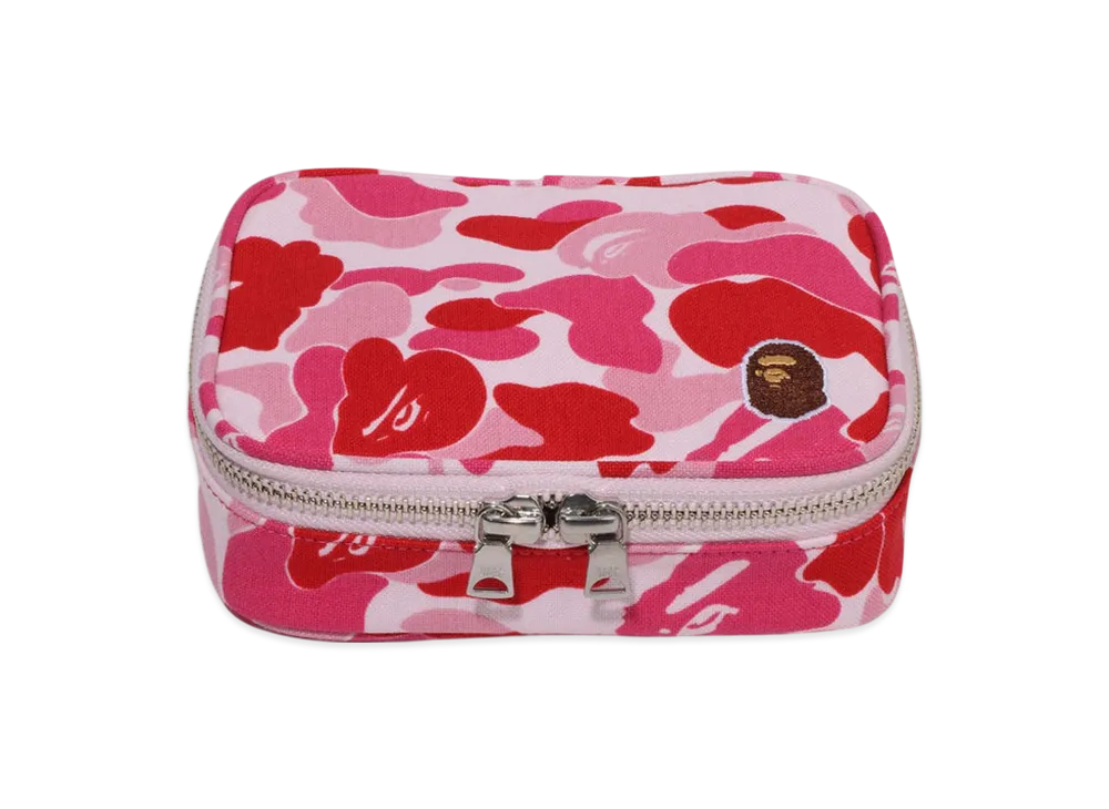 A BATHING APE ABC Camo Amenity Pouch Travel "Pink"