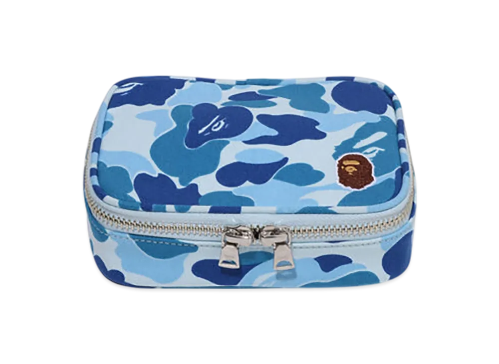 A BATHING APE ABC Camo Amenity Pouch Travel "Blue"