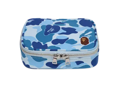 A BATHING APE ABC Camo Amenity Pouch Travel "Blue"