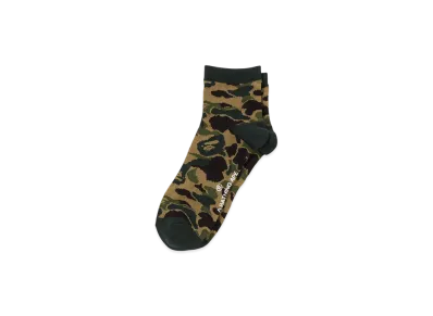 A BATHING APE ABC Camo Ankle Jacquard Socks "Green"