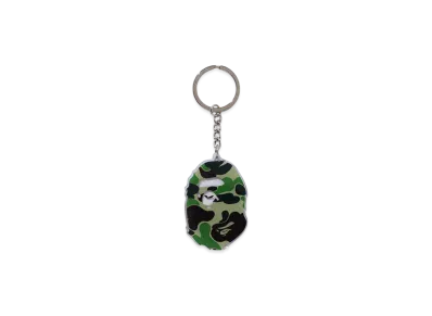 A BATHING APE ABC Camo Ape Head Acrylic Keychain "Green"