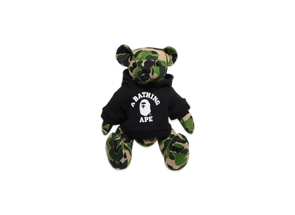 A BATHING APE ABC Camo Bear Plush Doll 35cm "Green"