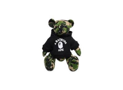 A BATHING APE ABC Camo Bear Plush Doll 35cm "Green"
