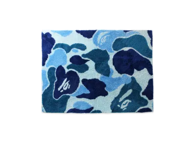 A BATHING APE ABC Camo Big Rug Mat "Blue"