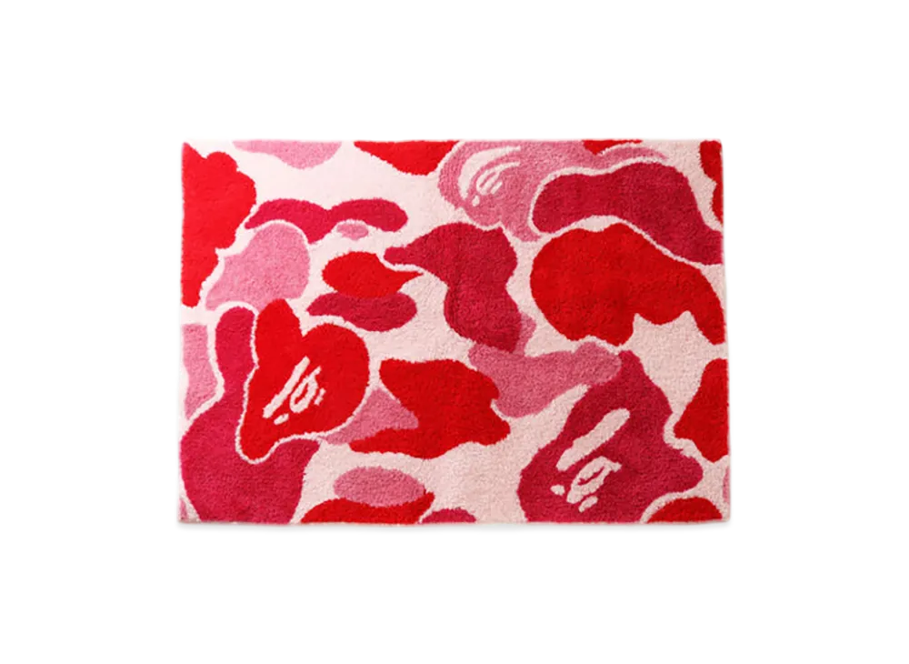 A BATHING APE ABC Camo Big Rug Mat "Pink"
