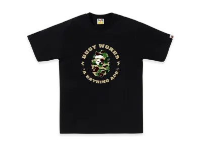 A BATHING APE ABC Camo Busy Works Sta Tee "Black/Green"