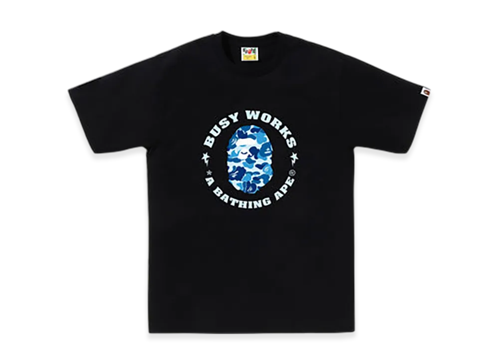 A BATHING APE ABC Camo Busy Works Sta Tee "Black/Blue"