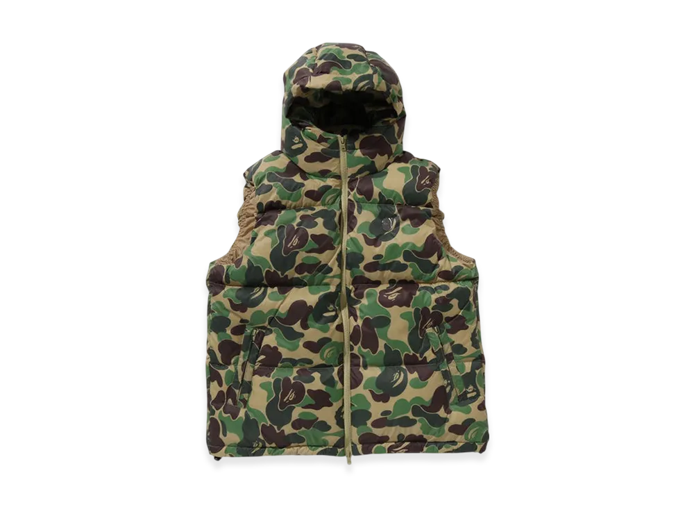 A BATHING APE ABC Camo Down Vest "Green"