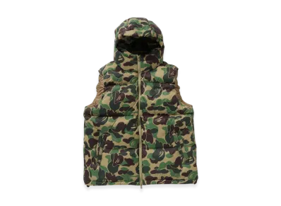 A BATHING APE ABC Camo Down Vest "Green"