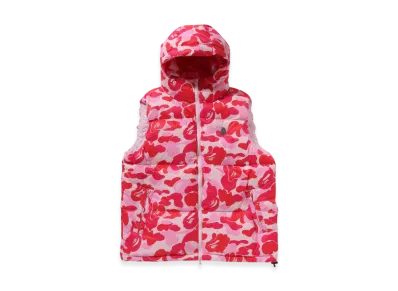 A BATHING APE ABC Camo Down Vest "Pink"