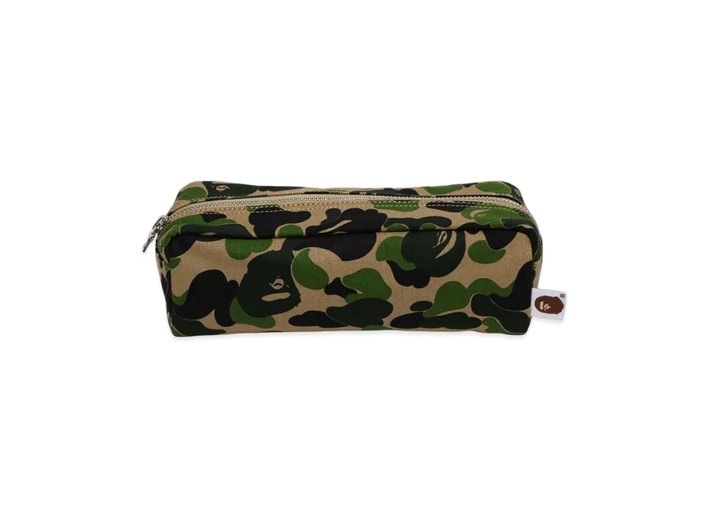 A BATHING APE ABC Camo Flight Pouch Travel "Green"