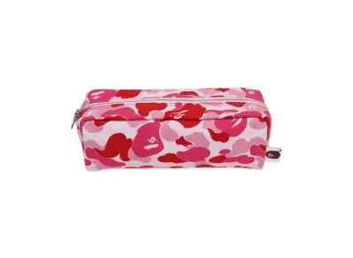 A BATHING APE ABC Camo Flight Pouch Travel "Pink"