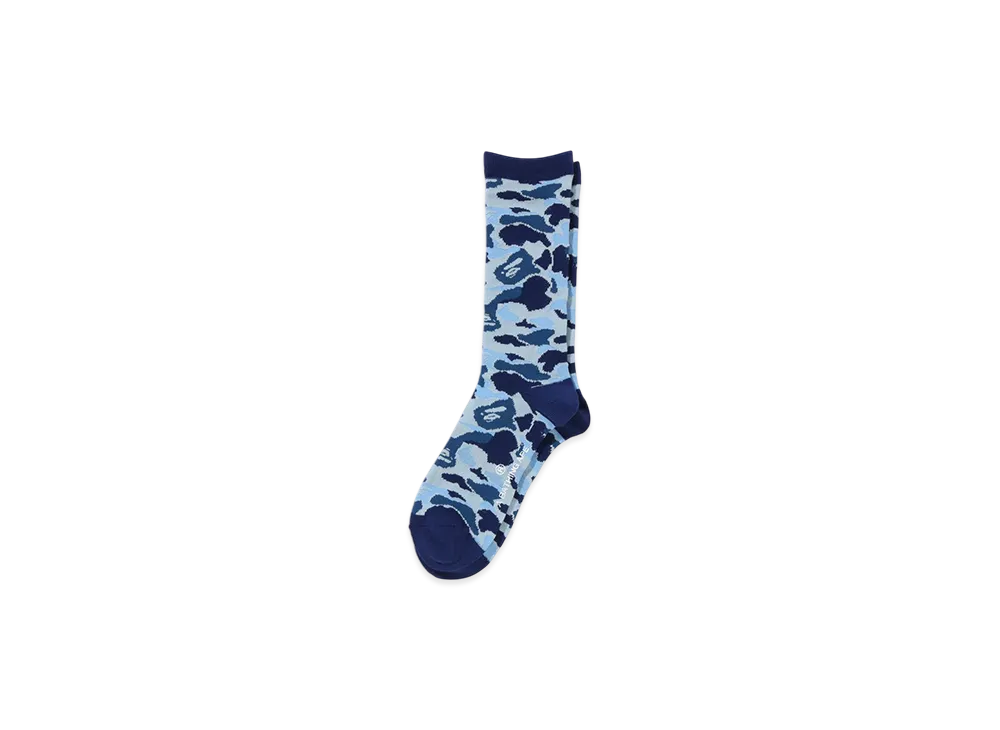 A BATHING APE ABC Camo Jacquard Socks "Blue"