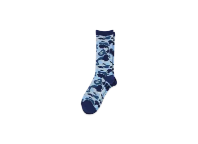 A BATHING APE ABC Camo Jacquard Socks "Blue"