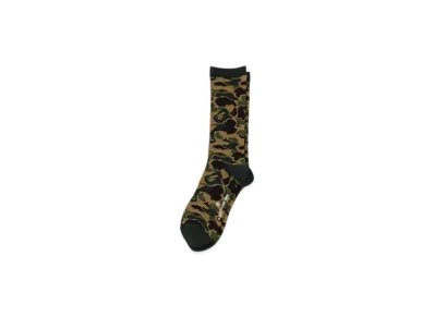 A BATHING APE ABC Camo Jacquard Socks "Green"