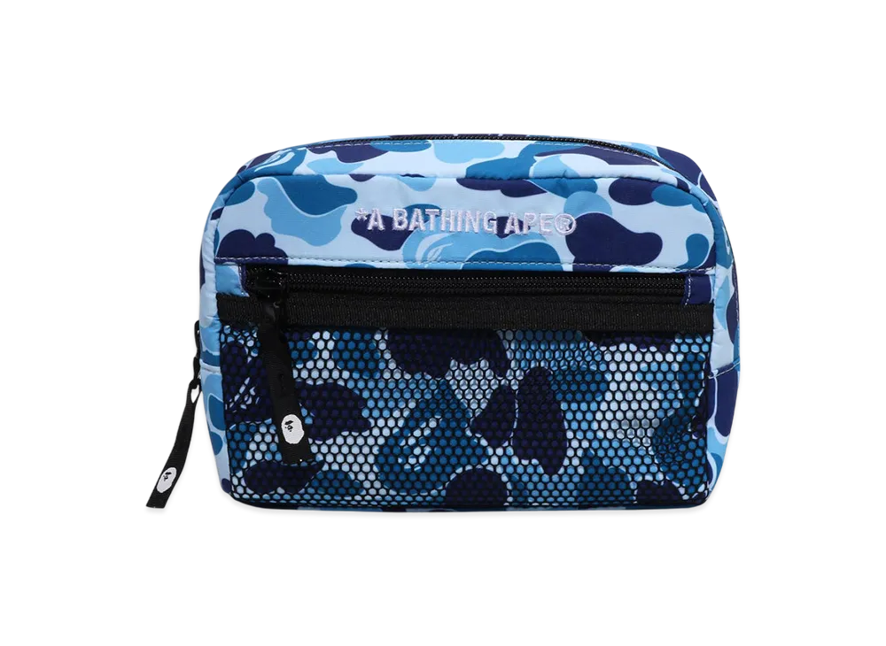 A BATHING APE ABC Camo Pouch "Blue"