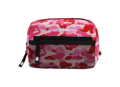 A BATHING APE ABC Camo Pouch "Pink"
