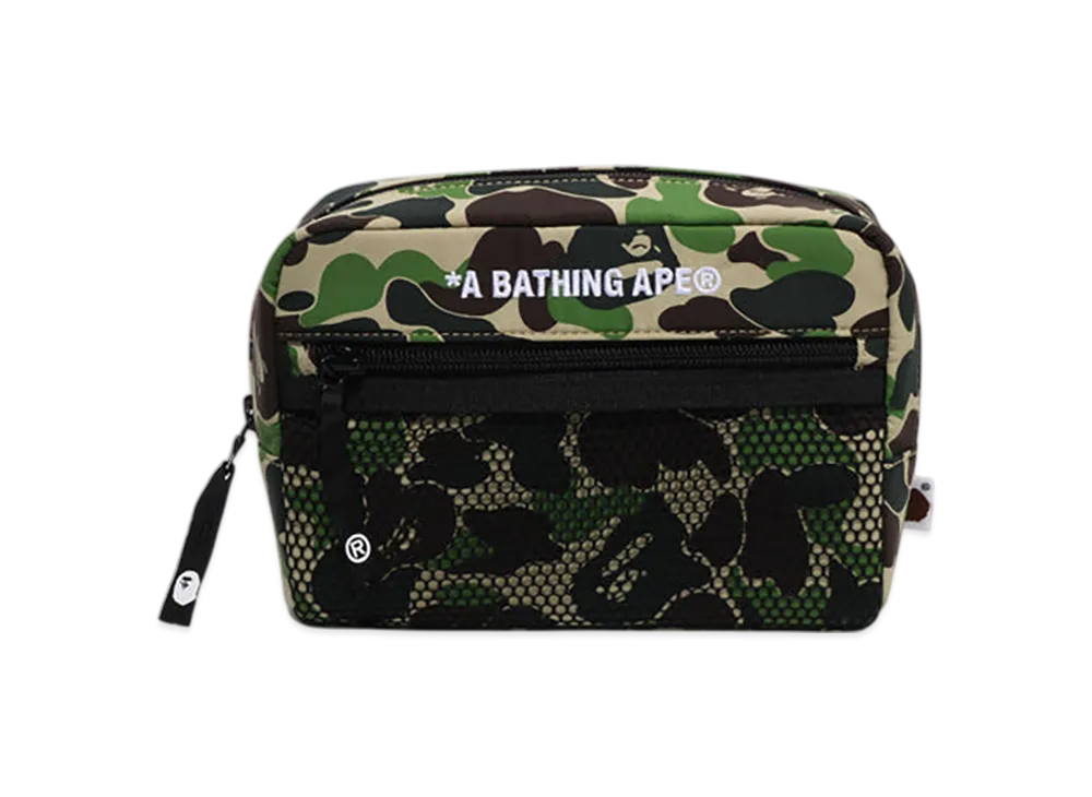 A BATHING APE ABC Camo Pouch "Green"