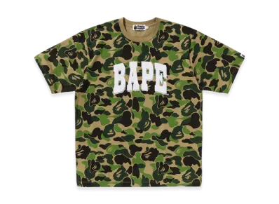 A BATHING APE ABC Camo Relaxed Fit Bape Logo Tee "Green"