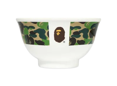 A BATHING APE ABC Camo Rice Bowl "Green"
