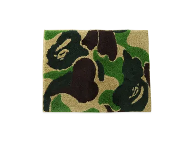 A BATHING APE ABC Camo Rug Mat "Green"
