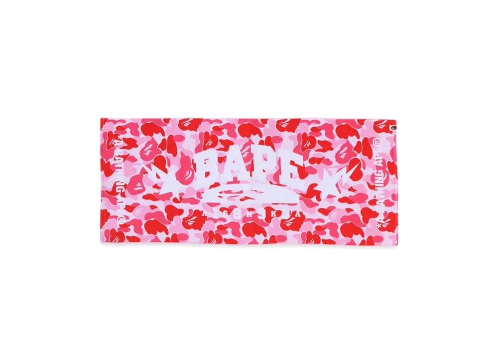 A BATHING APE ABC Camo Sport Towel "Pink"