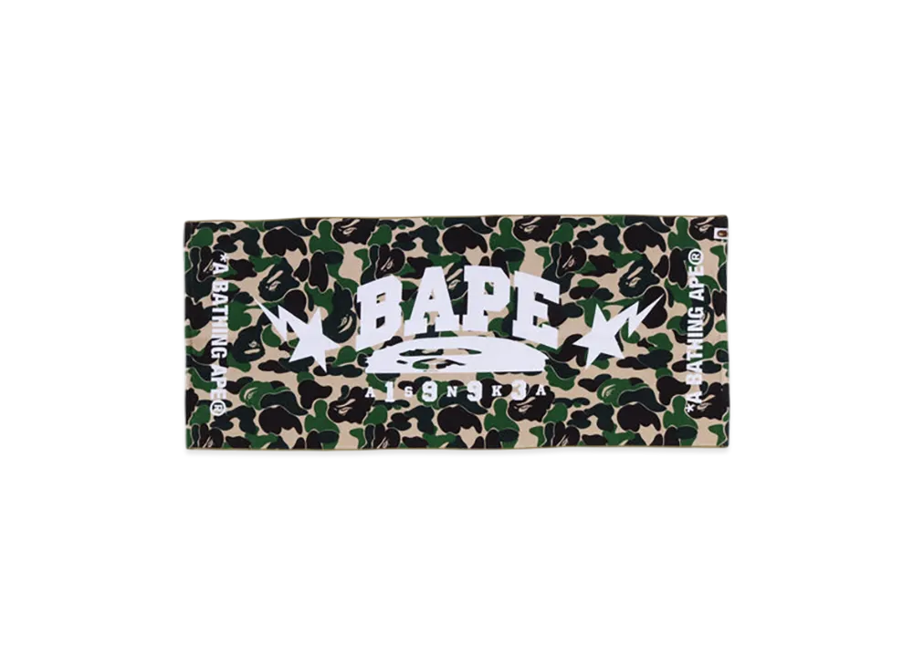 A BATHING APE ABC Camo Sport Towel "Green"