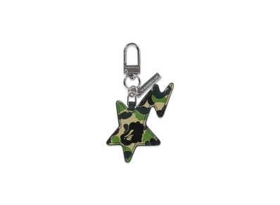 A BATHING APE ABC Camo Sta Keychain "Green"