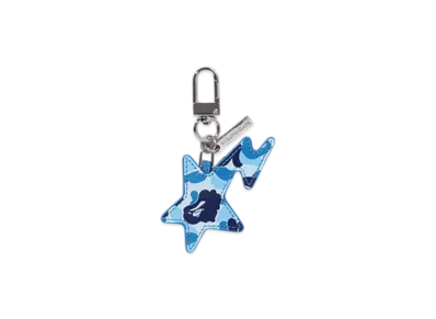 A BATHING APE ABC Camo Sta Keychain "Blue"