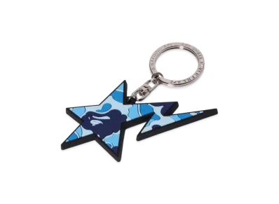 A BATHING APE ABC Camo Sta Rubber Keychain "Blue"