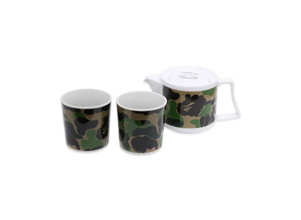 A BATHING APE ABC Camo Tea Pot Set "Green"