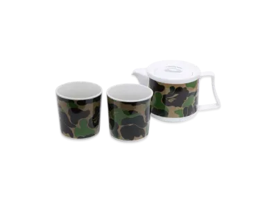 A BATHING APE ABC Camo Tea Pot Set "Green"