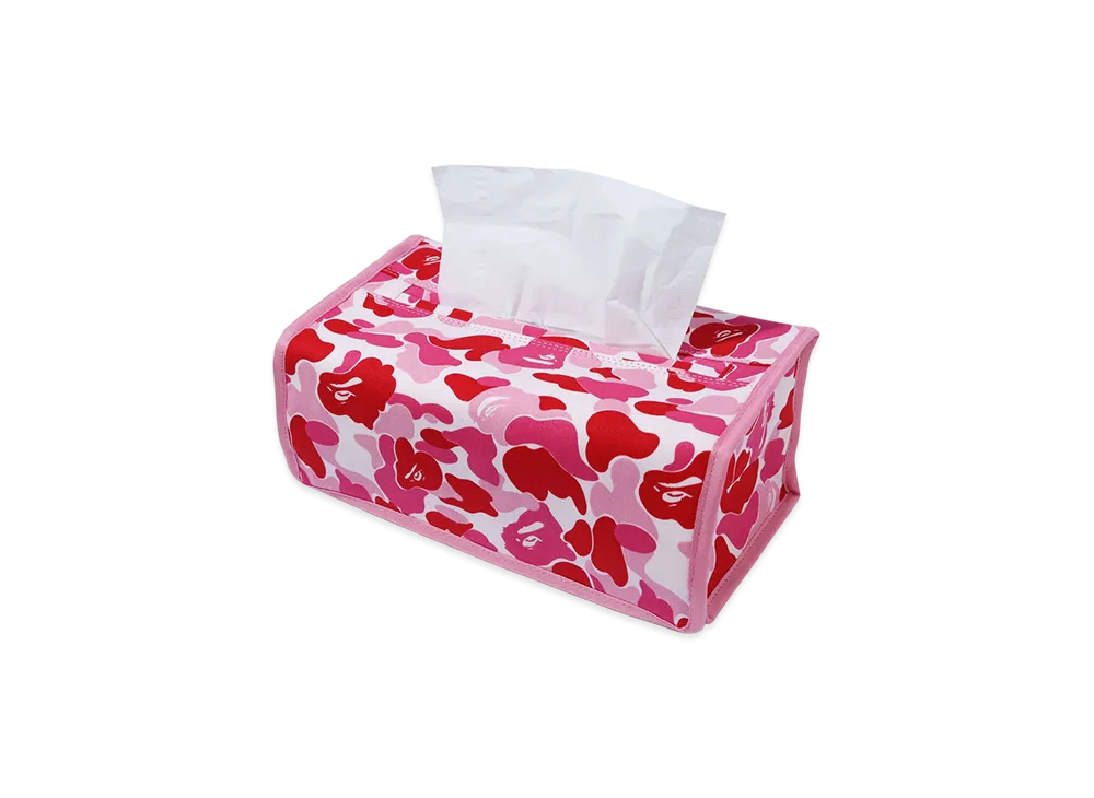 A BATHING APE ABC Camo Tissue Cover "Pink"