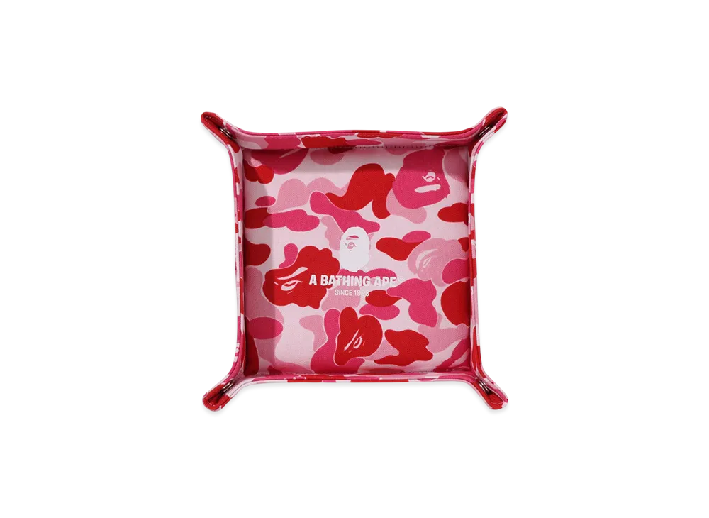 A BATHING APE ABC Camo Tray (L) Travel "Pink"